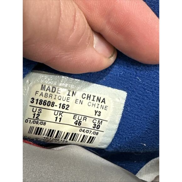 Jordan 5 Fusion Varsity Red Blue Ribbon 318608 162 Mens Size 12 Varsity - Picture 10 of 11